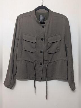 Dynamite Olive Green Drawstring Utility Jacket